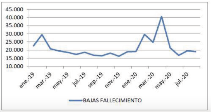 Bajas fallecimiento