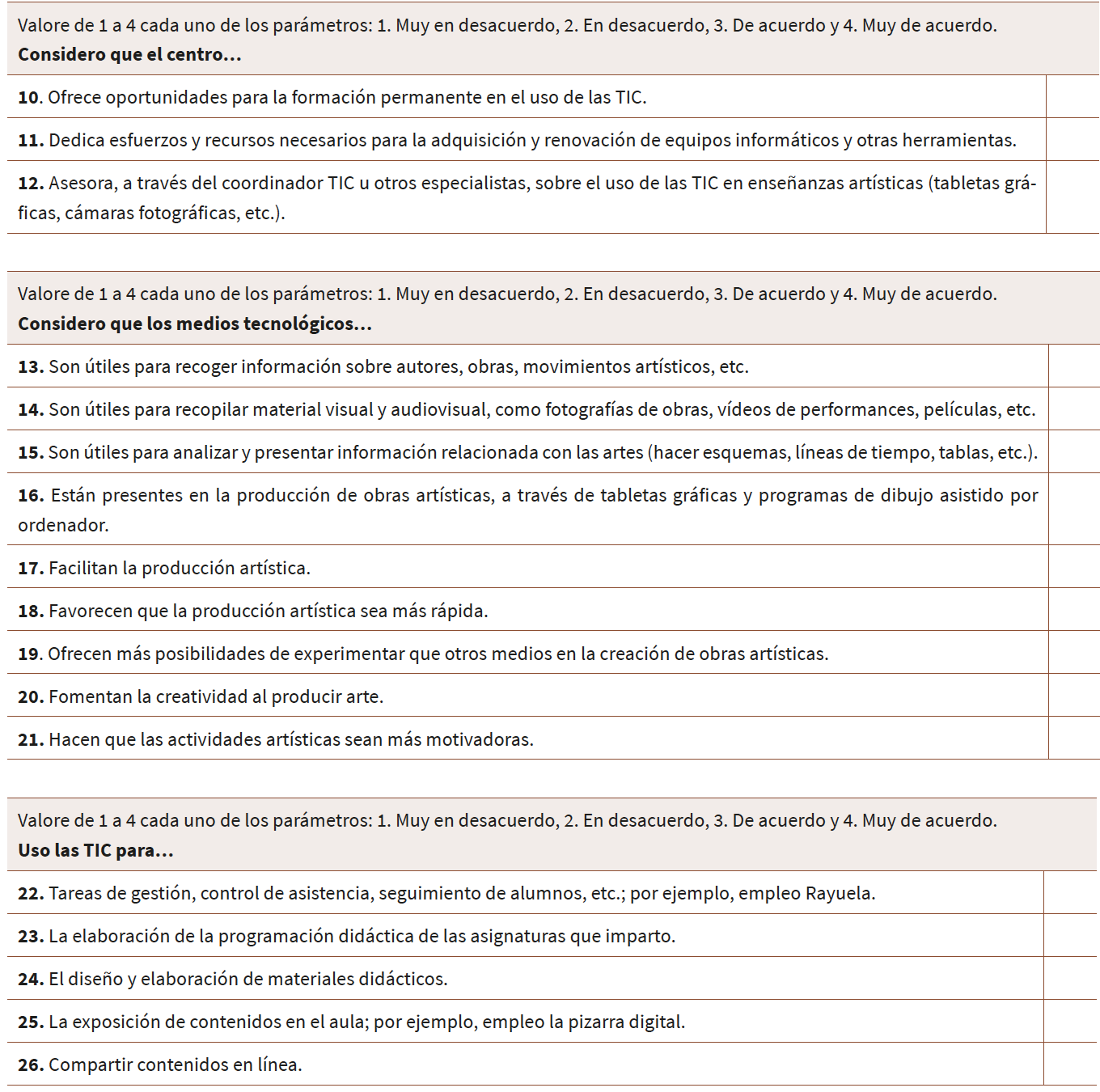 ANEXO II. CUESTIONARIO PARA PROFESORADO