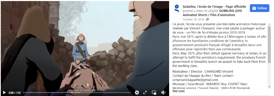 Figure 4 : séquence du film en version sous-titrée anglaise