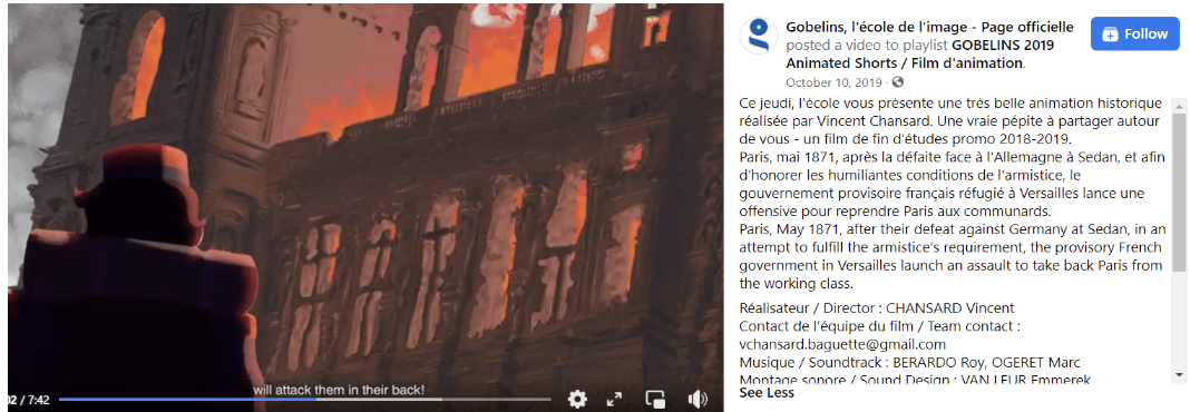 Figure 5 : séquence du film en version sous-titrée anglaise