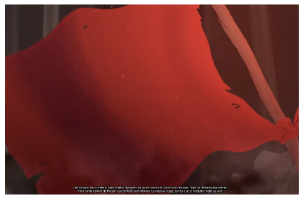 Figure 7 : séquence du film dans le logiciel Aegisub