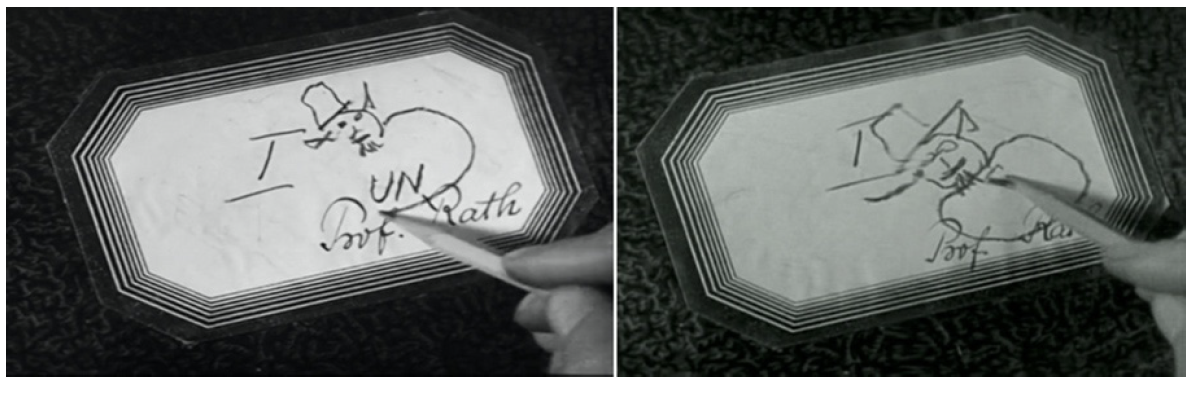 Fig I. Comparación de fotogramas.