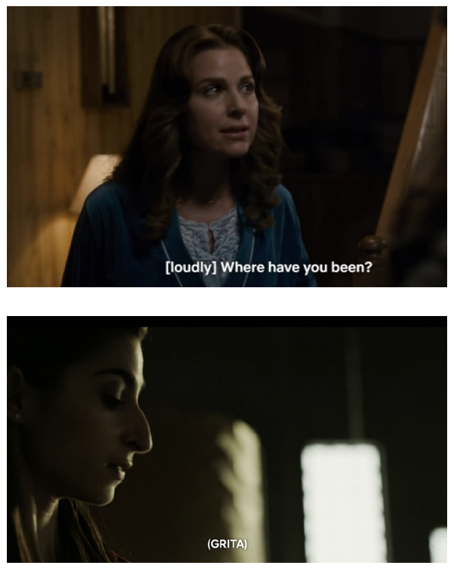 Figuras 4 y 5. Ejemplos de “voz” en Strangers Things
(Duffer et al., 2016), y en La casa de papel (Pina, 2017).