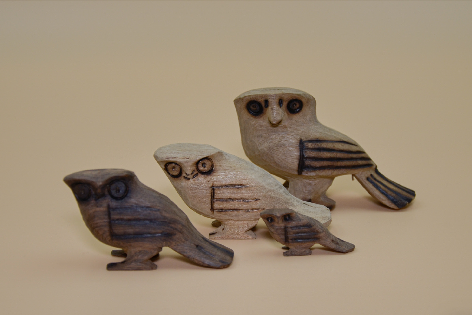 Distintas tallas zoomorfas de animales autóctonos
de la selva misionera realizados
tanto en maderas duras como blandas
por algunos de los artesanos anteriores.