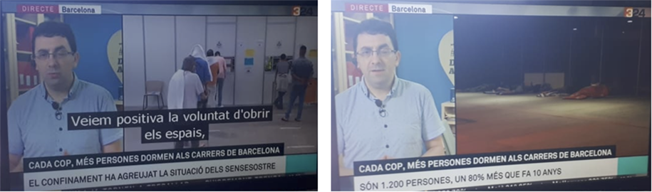 Imagem 4. Fotografias de transmissão televisiva. (Foto: arquivo pessoal).