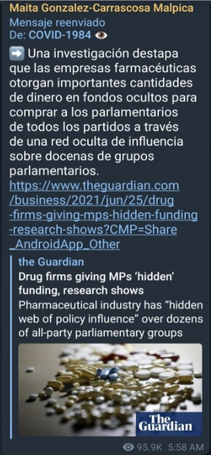 Imagen 5. Apelación a The Guardian como cita de
autoridad. Fuente: dominio público.