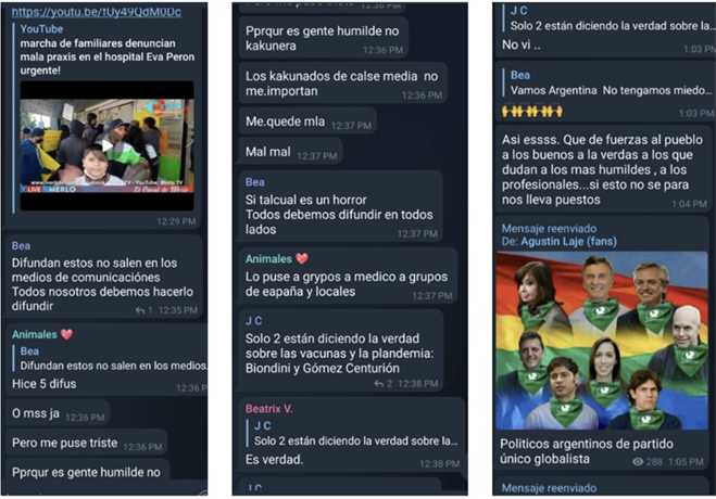 Imagen 8. Difusión de efectos nocivos luego de la vacunación (gente humilde). Fuente: dominio público.
