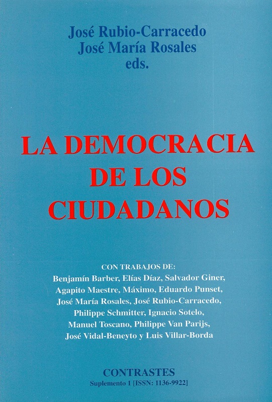					View Suplemento I (1996) "La democracia de los ciudadanos"
				