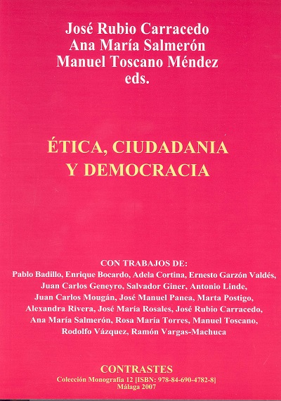 					View Suplemento XII (2007) "Ética, Ciudadanía y Democracia"
				