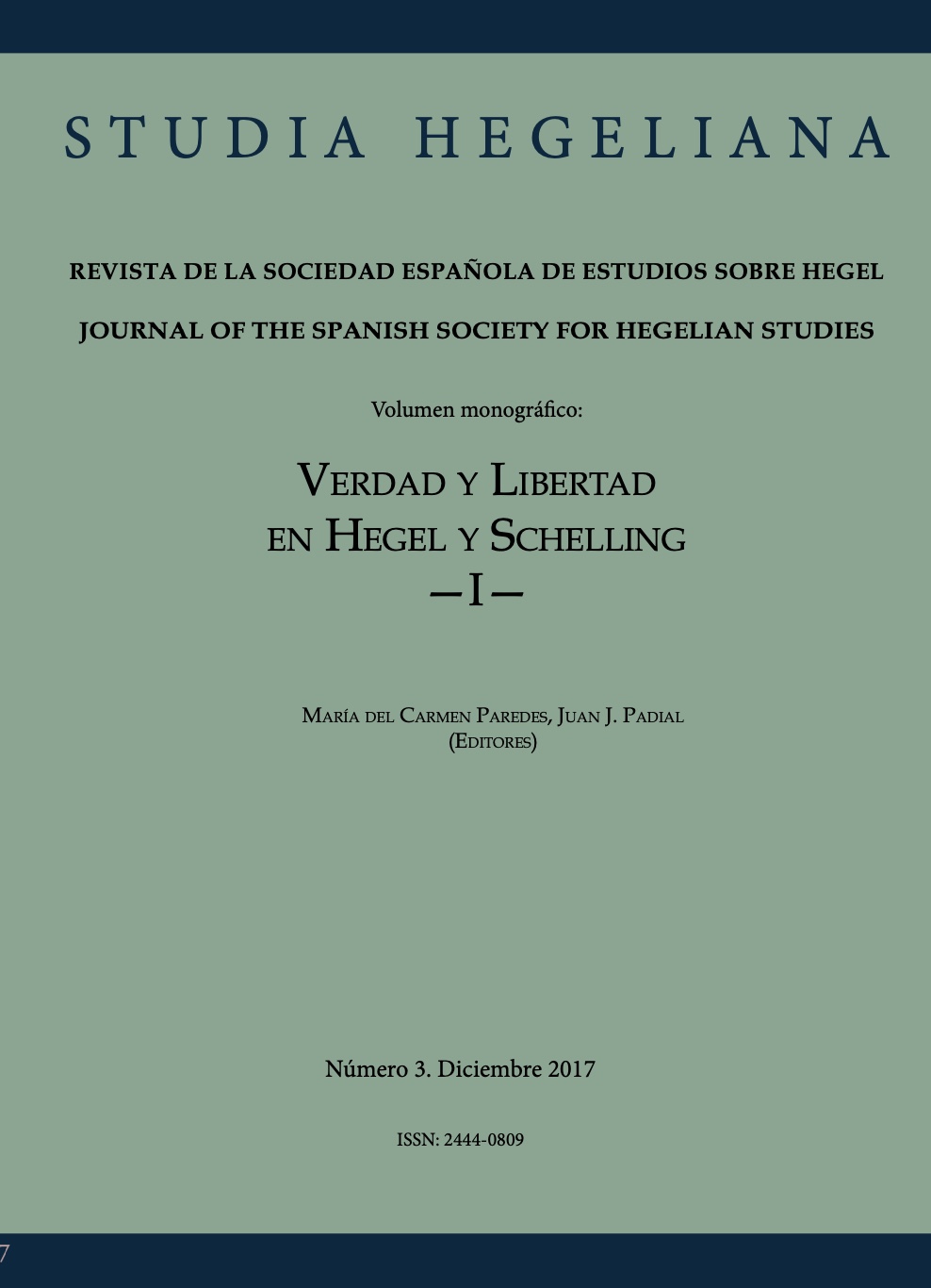 					View Vol. 3 (2017): Thruth and Freedom in Hegel and Schelling I
				